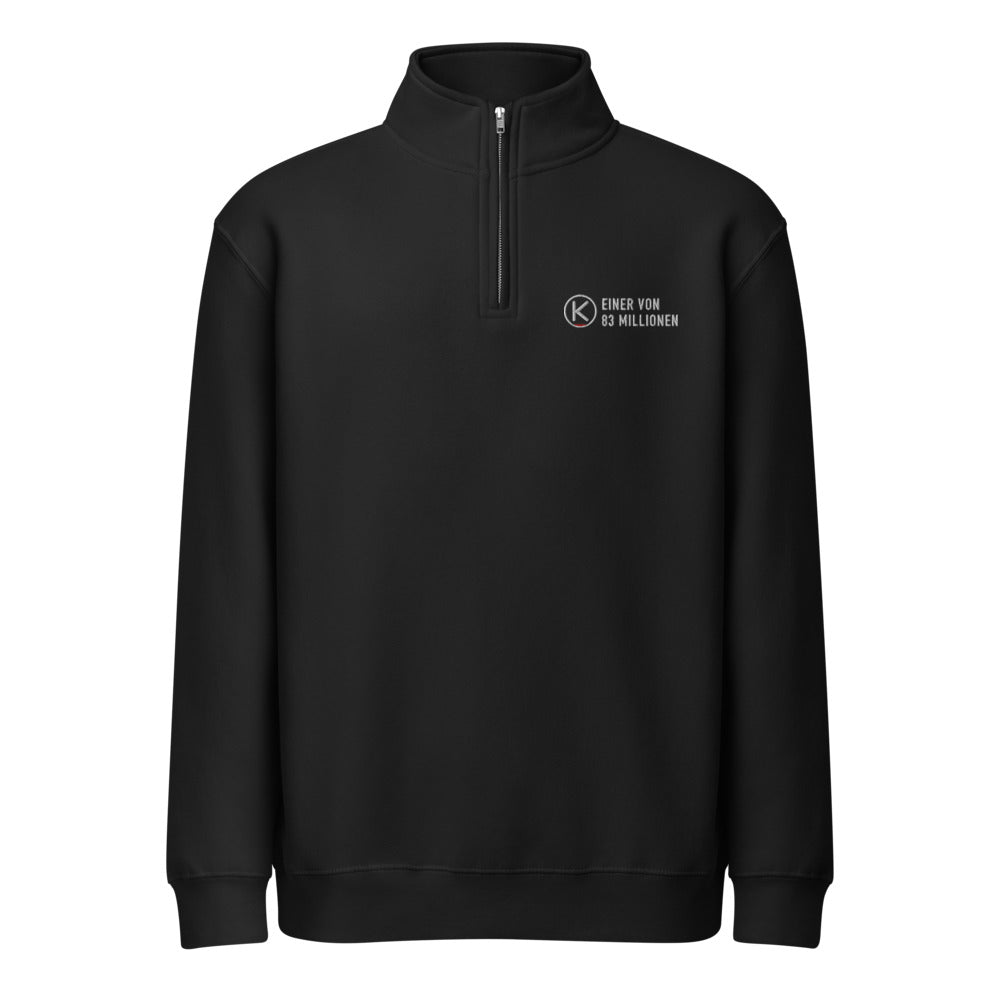 Einer von 83 Millionen Troyer – KITMATES Quarter-Zip – Schwarz