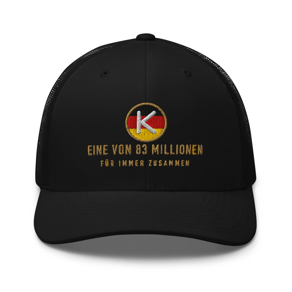 Eine von 83 Millionen Cap – Schwarz-Rot-Gold Edition – Schwarz