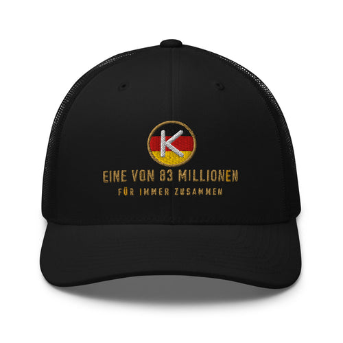 Eine von 83 Millionen Cap – Schwarz-Rot-Gold Edition – Schwarz