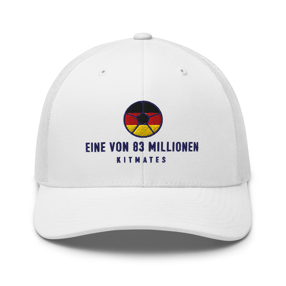 Eine von 83 Millionen Cap – KITMATES Trucker, bestickt – Weiß
