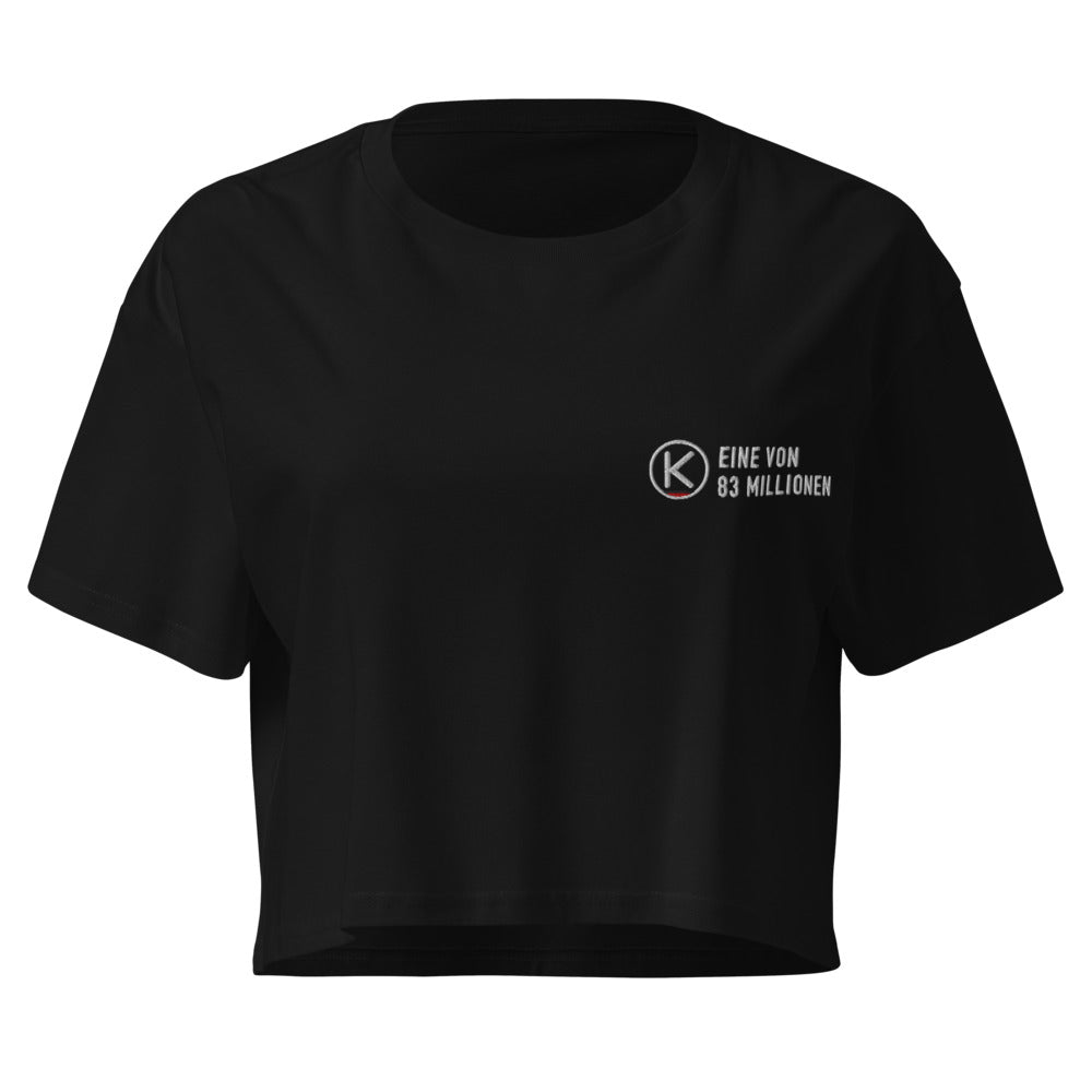Eine von 83 Millionen Crop Top – KITMATES – Schwarz