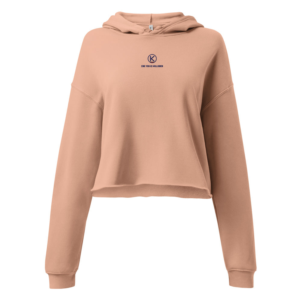 Eine von 83 Millionen Cropped Hoodie – KITMATES – Peach