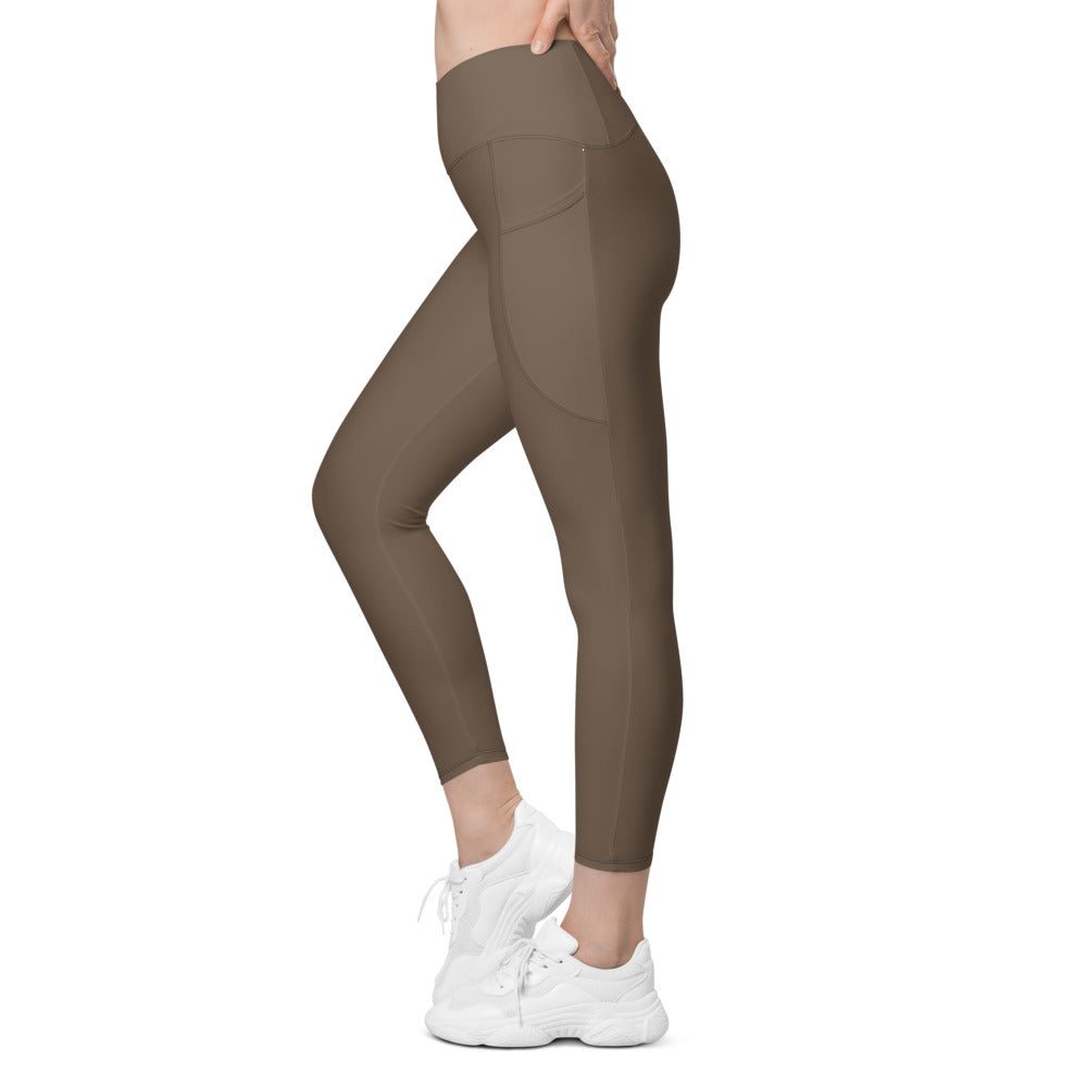 Eine von 83 Millionen Crossover-Leggings – KITMATES – Mocca