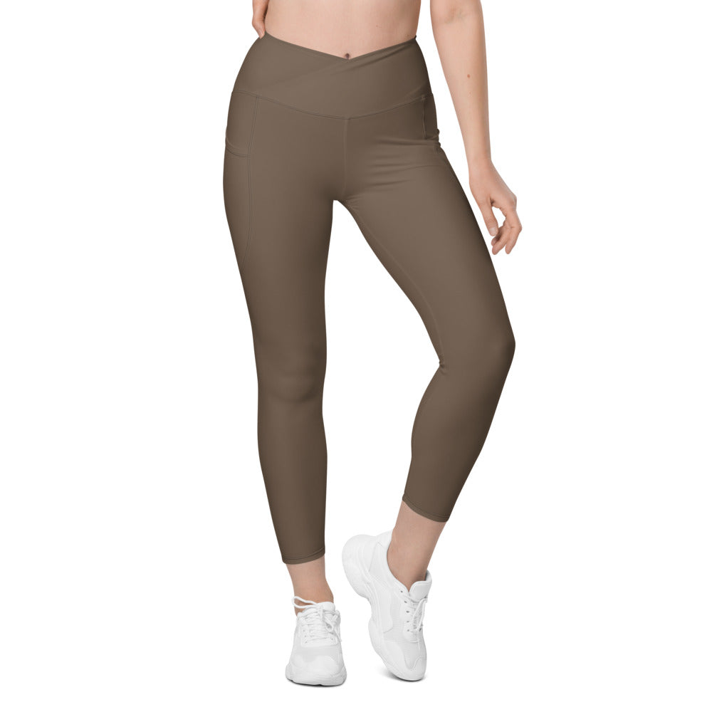 Eine von 83 Millionen Crossover-Leggings – KITMATES – Mocca