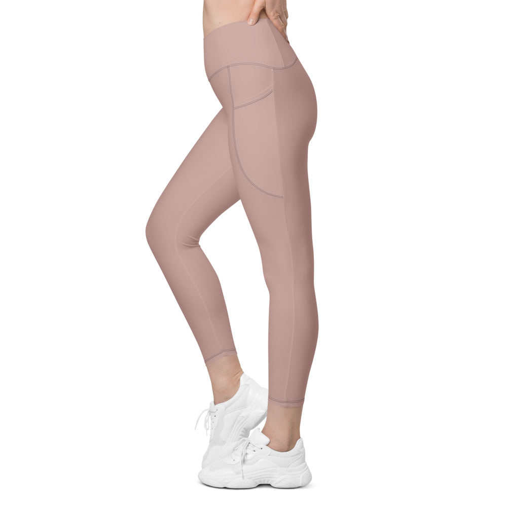 Eine von 83 Millionen Crossover-Leggings – KITMATES – Rosé