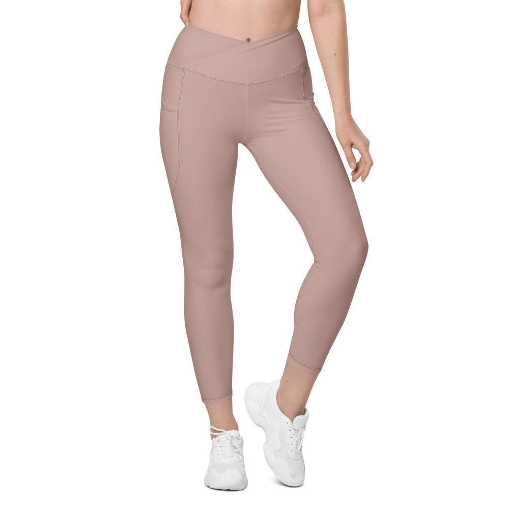 Eine von 83 Millionen Crossover-Leggings – KITMATES – Rosé