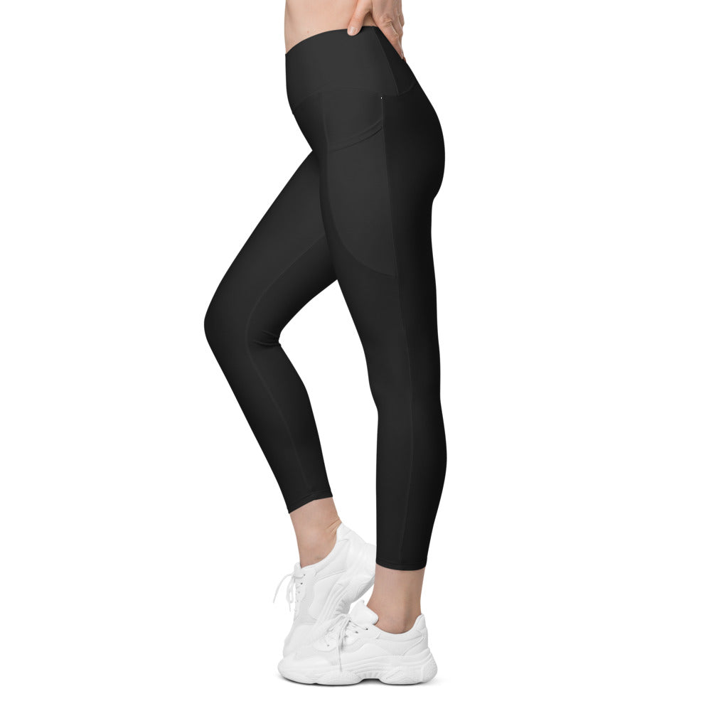 Eine von 83 Millionen Crossover-Leggings – KITMATES – Schwarz