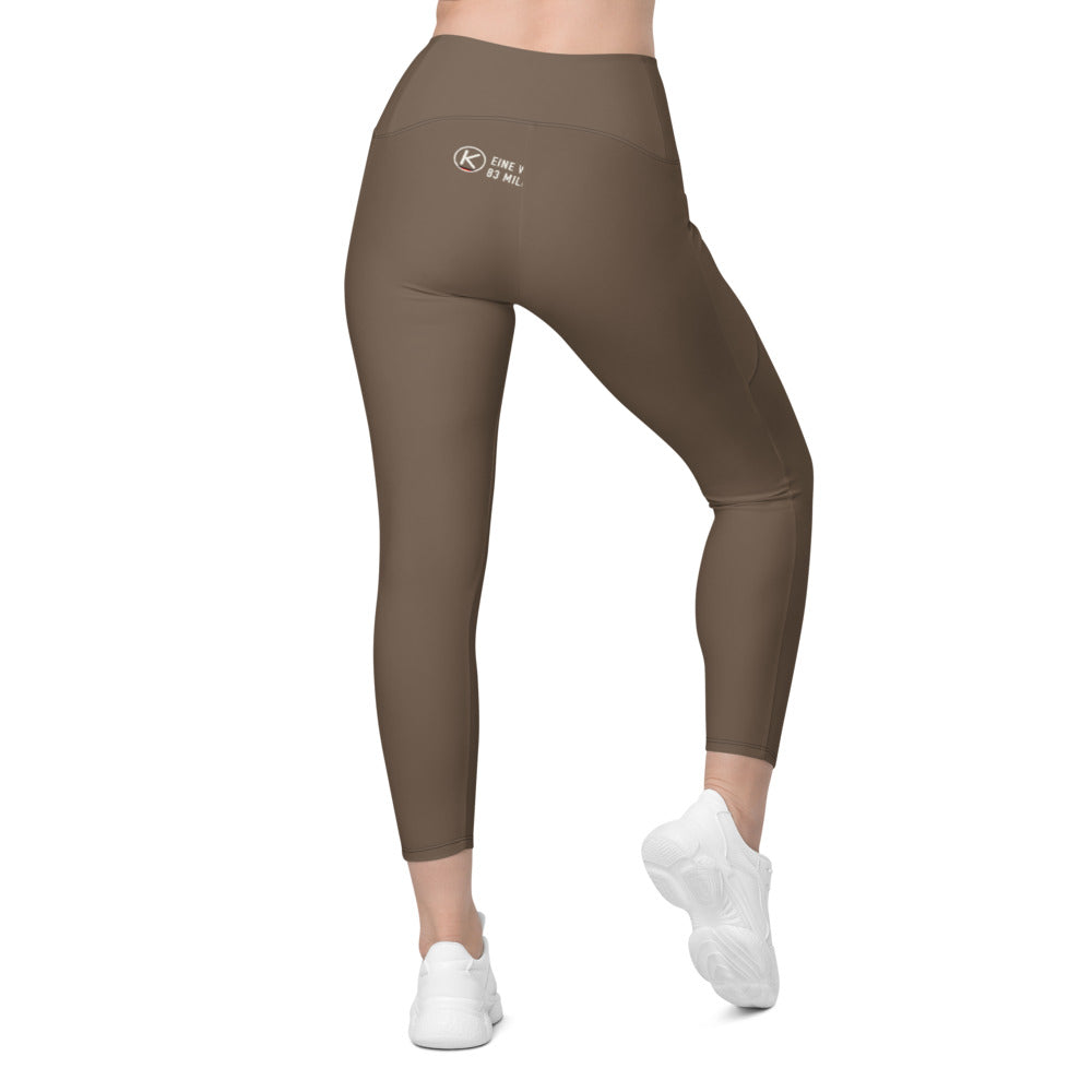Eine von 83 Millionen Leggings mit Taschen – KITMATES – Mocca