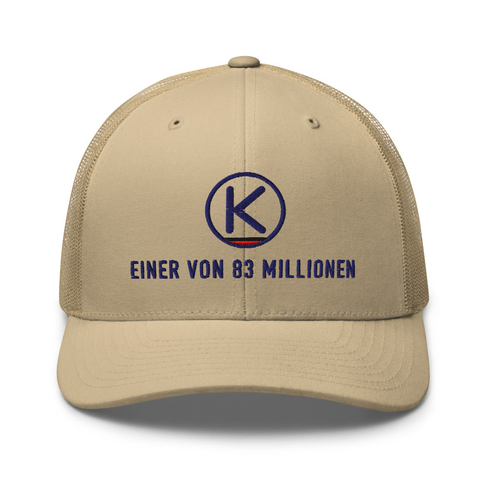 Einer von 83 Millionen Cap – KITMATES Trucker, bestickt – Khaki