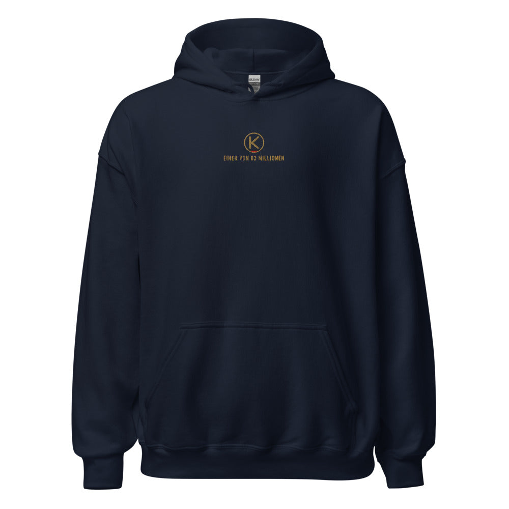 Einer von 83 Millionen Hoodie – bestickt – Navy