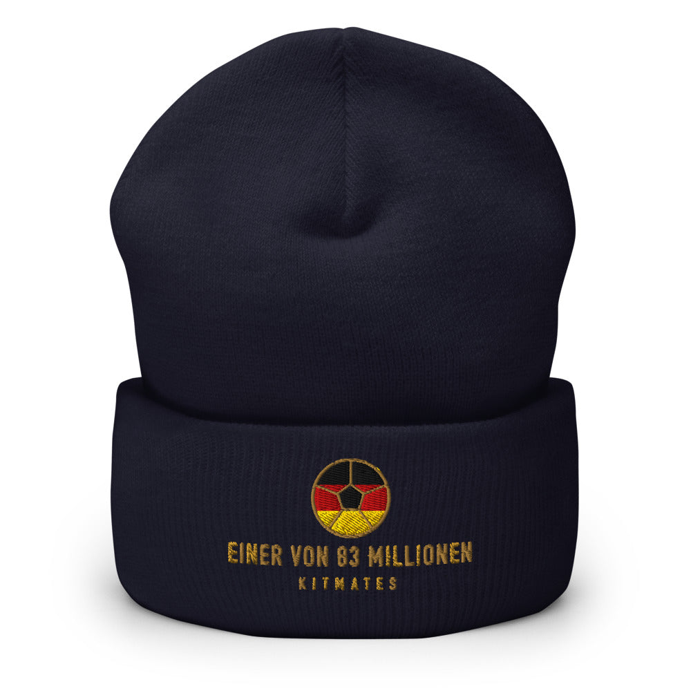 Einer von 83 Millionen Mütze – KITMATES Beanie – Navy