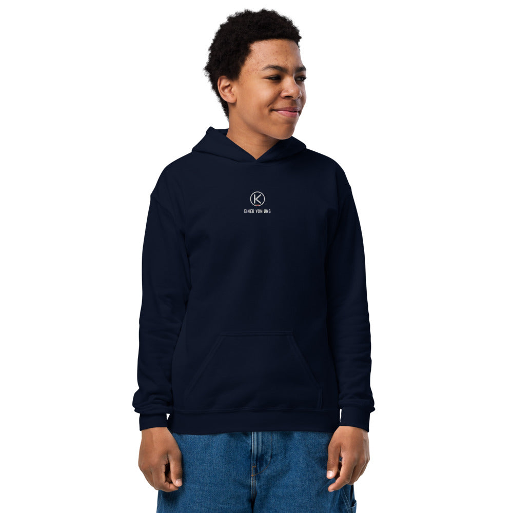 Einer von uns Kinder-Hoodie – KITMATES – Navy