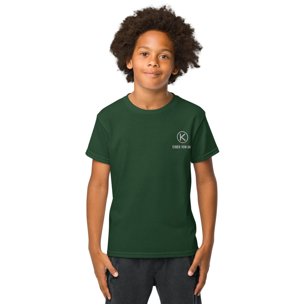 Einer von uns Kinder-Trainingsshirt – KITMATES – Grün