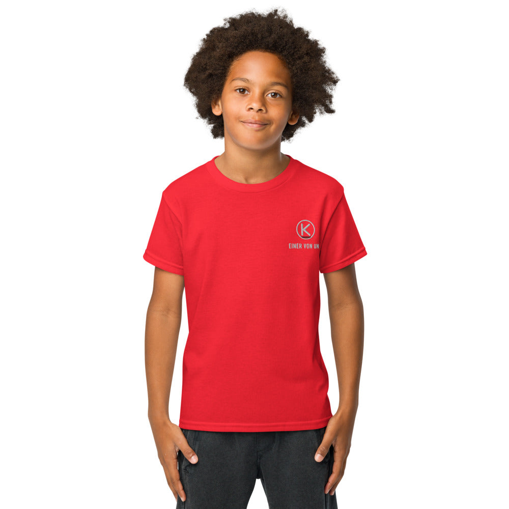 Einer von uns Kinder-Trainingsshirt – KITMATES – Rot